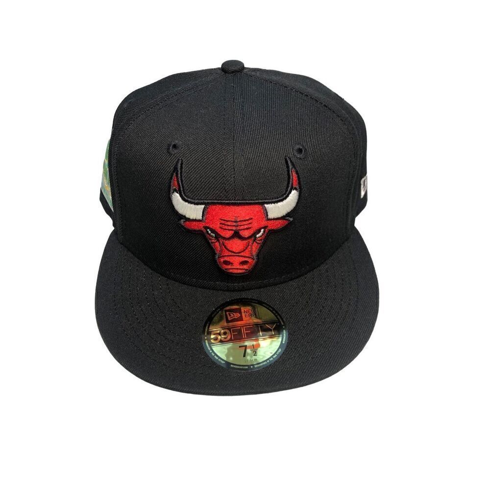 New Era Chicago Bulls Citrus Pop 59FIFTY Hat Cap Size 7 1/2